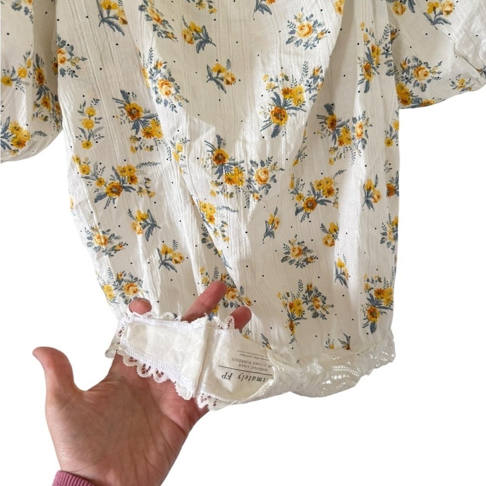 Free People Intimately NEW Angela Floral Print Bodysuit - Picture 4 of 6